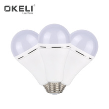 OKELI Factory Price 5W 7W 9W 15W Commercial Rechargeable LED Emergency Light Bulb